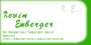 kevin emberger business card